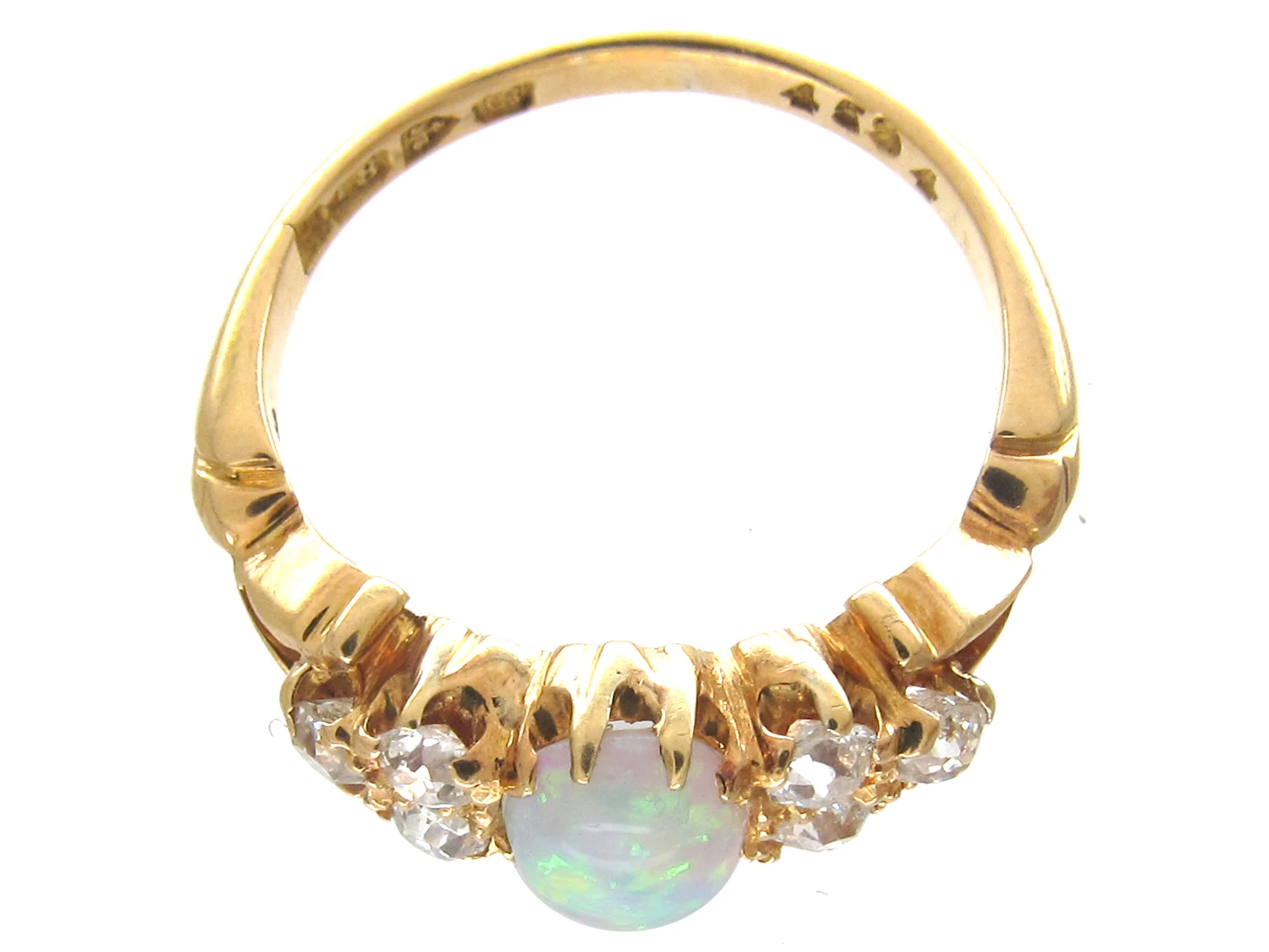 Victorian Opal & Diamond Ring 10 Victorian Opal & Diamond Ring - Image 8