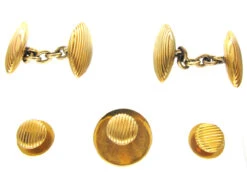 Victorian 18ct Gold Cufflinks & Studs In Original Case -Antique Jewellery Company IMG 8080