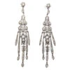 Long Drop Silver & Paste Tassel Earrings -Antique Jewellery Company IMG 81631