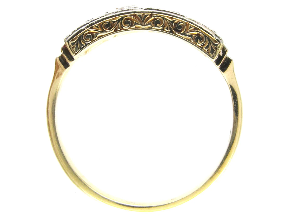 Art Deco Diamond Four Stone Ring 8 Art Deco Diamond Four Stone Ring - Image 6