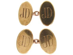 9ct Gold Monogrammed Cufflinks