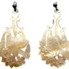 Regency Carved Mother Of Pearl Drop Earrings 1 Regency Carved Mother Of Pearl Drop Earrings -Antique Jewellery Company Regency Carved Mother of Pearl Drop Earrings