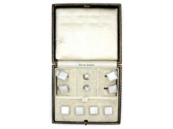 Mother Of Pearl & 9ct White Gold Dress Set