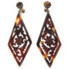 Victorian Tortoiseshell Earrings 1 Victorian Tortoiseshell Earrings -Antique Jewellery Company Victorian Tortoiseshell Earrings