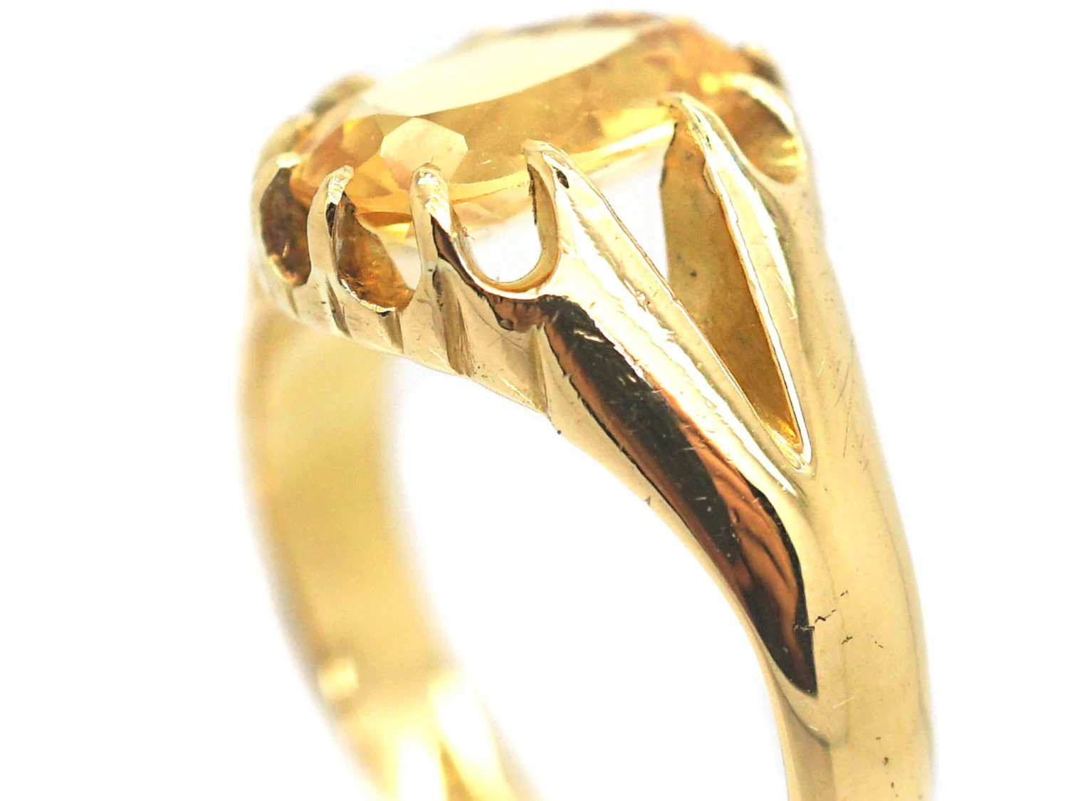 Victorian 18ct Gold & Topaz Ring 4 Victorian 18ct Gold & Topaz Ring - Image 2