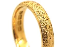 Edwardian 22ct Gold Wedding Band With Hearts & Star Motif 11 Edwardian 22ct Gold Wedding Band With Hearts & Star Motif -Antique Jewellery Company a3a6499e dsc03202 scaled 1