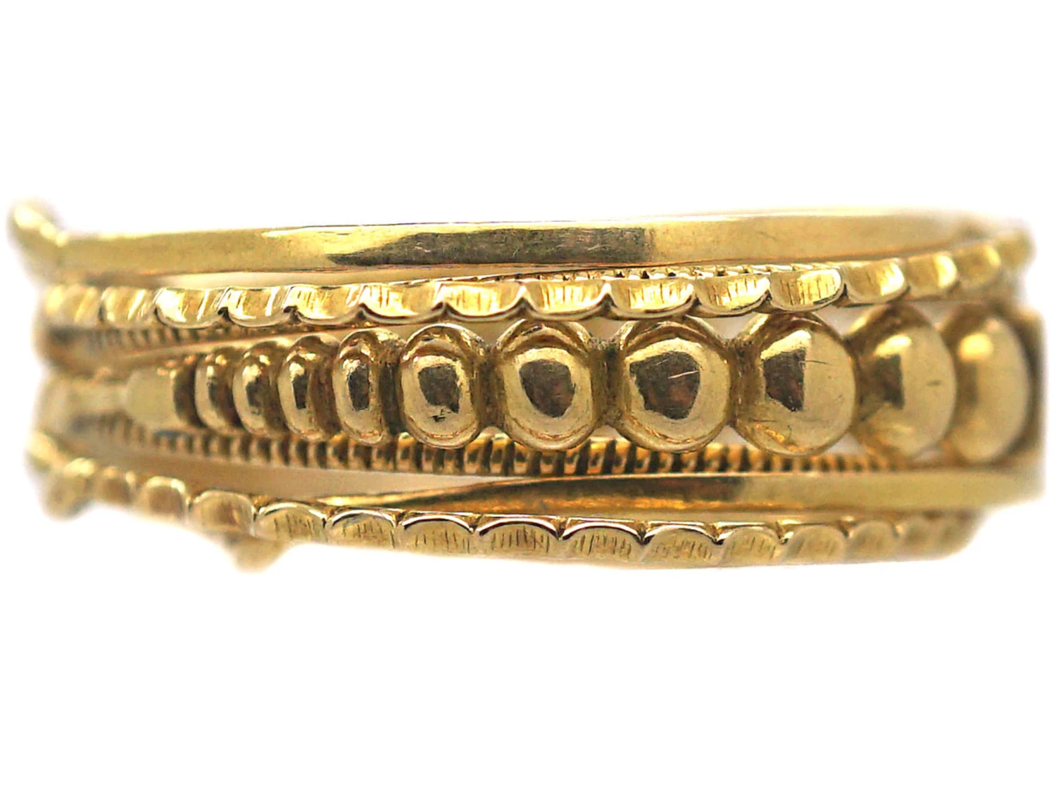 Georgian 18ct Gold Puzzle Ring With Monogram 7 Georgian 18ct Gold Puzzle Ring With Monogram - Image 5