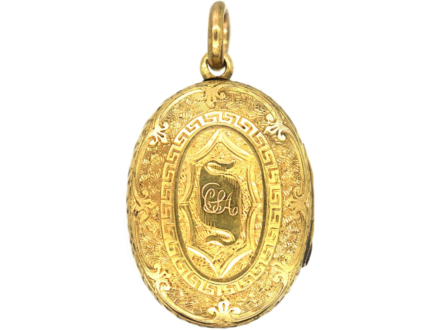 Victorian 15ct Gold Oval Locket Set With Turquoise & Natural Split Pearls In A Wreath Design 5 Victorian 15ct Gold Oval Locket Set With Turquoise & Natural Split Pearls In A Wreath Design - Image 3