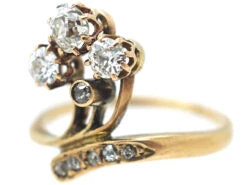 Art Nouveau 18ct Gold & Diamond Flower Spray Ring 11 Art Nouveau 18ct Gold & Diamond Flower Spray Ring -Antique Jewellery Company a60fbf7f dsc07012 scaled 1