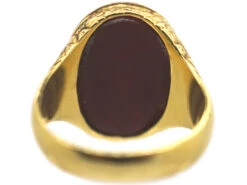 Victorian 18ct Gold Carnelian Intaglio Of A Crest Signet Ring -Antique Jewellery Company a6432c49 dsc00233 scaled 1