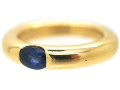 18ct Gold & Sapphire Ring By Cartier 17 18ct Gold & Sapphire Ring By Cartier -Antique Jewellery Company a7423b68 dsc09027 scaled 1