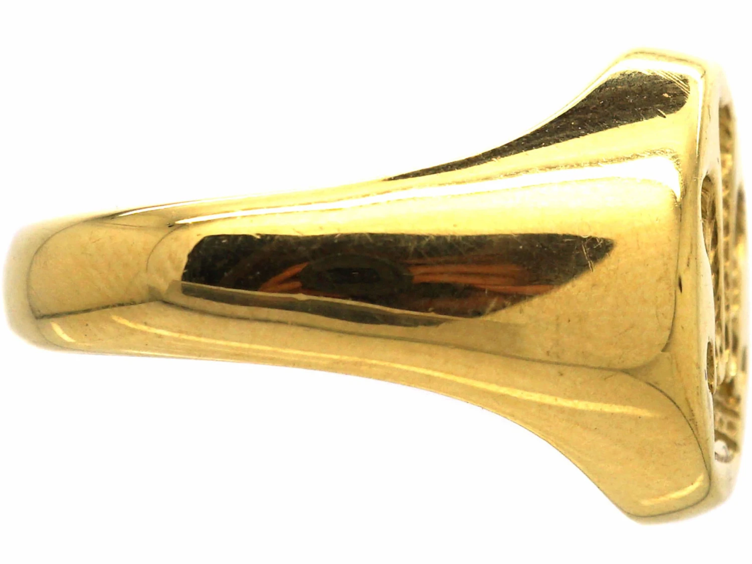 18ct Gold Signet Ring With Intaglio Of Prince Of Wales Feathers By Theo Fennell 5 18ct Gold Signet Ring With Intaglio Of Prince Of Wales Feathers By Theo Fennell - Image 3