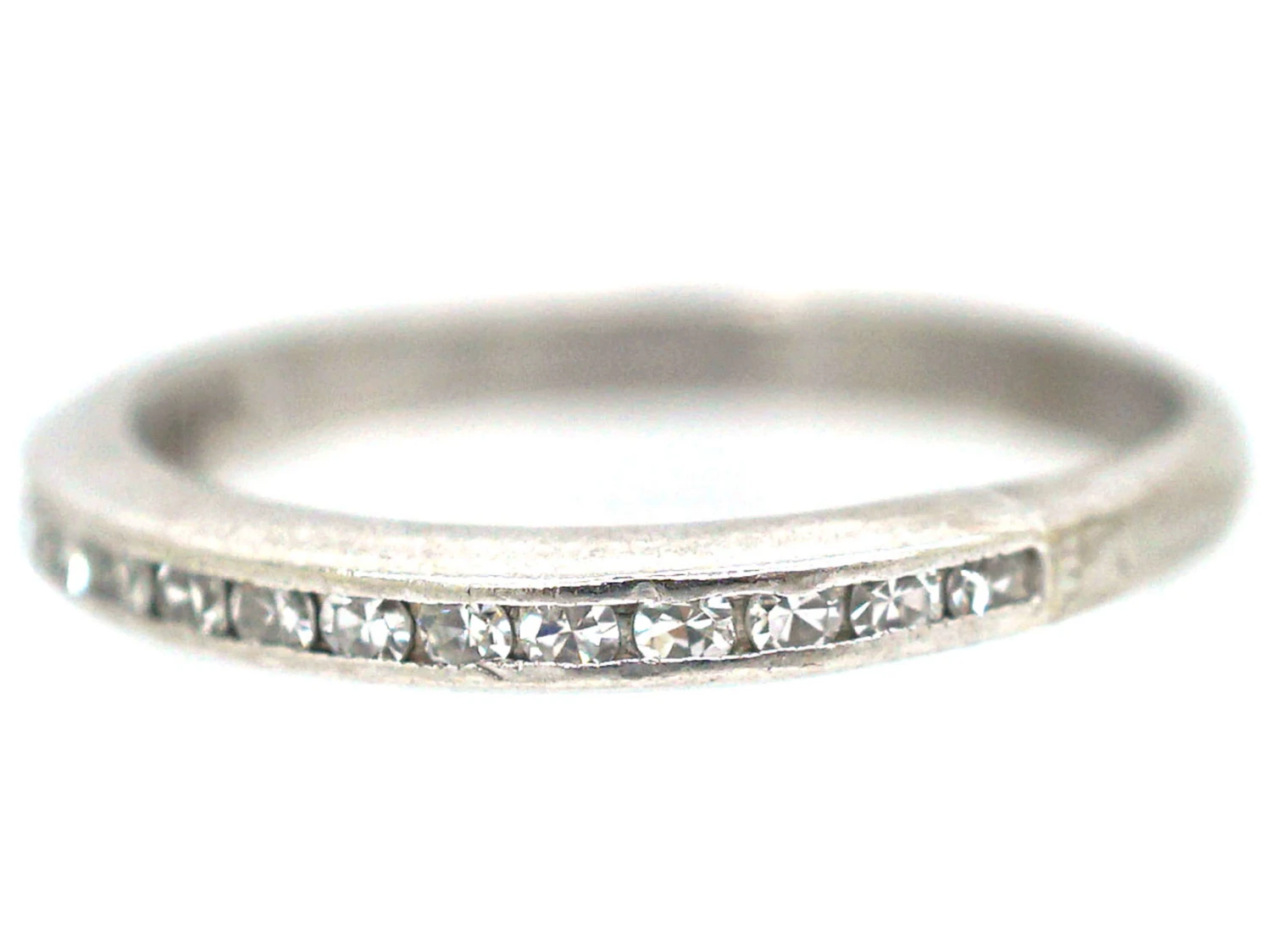 18ct White Gold Tramline Set Diamond Eternity Ring 10 18ct White Gold Tramline Set Diamond Eternity Ring - Image 8