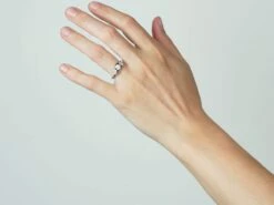 Art Deco 18ct White Gold Three Stone Diamond Crossover Ring -Antique Jewellery Company aaf222c9 nsf09939 scaled 1