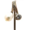 Edwardian 9ct Gold Diamond & Pearl Sprig Tie Pin 1 Edwardian 9ct Gold Diamond & Pearl Sprig Tie Pin -Antique Jewellery Company aba47d52 dsc04270