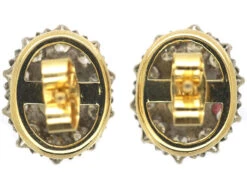 18ct White & Yellow Gold, Opal & Diamond Oval Cluster Earrings 7 18ct White & Yellow Gold, Opal & Diamond Oval Cluster Earrings -Antique Jewellery Company abac9808 dsc00130 scaled 1