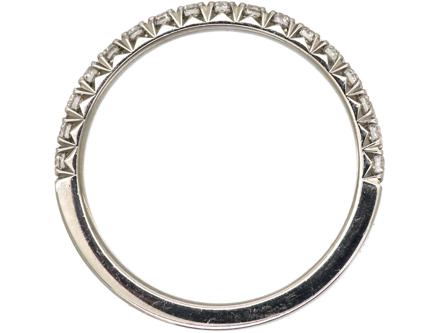 Platinum & Diamond Half Eternity Ring 4 Platinum & Diamond Half Eternity Ring - Image 2