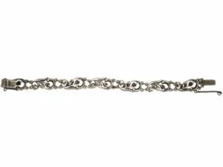 Art Deco Silver & Marcasite Floral Design Bracelet 6 Art Deco Silver & Marcasite Floral Design Bracelet -Antique Jewellery Company add91d59 dsc08584 scaled 1