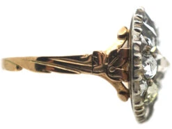 Georgian 14ct Gold & Silver, Rose Diamond Cluster Ring -Antique Jewellery Company ae429470 dsc04085 scaled 1