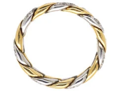 18ct White & Yellow Gold Ring Set With Diamonds -Antique Jewellery Company afa8fe7e dsc05479