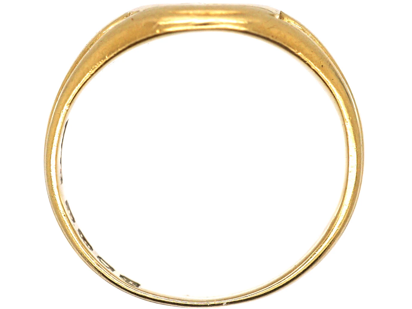 Edwardian 18ct Gold Signet Ring With Intaglio Of A Galleon 5 Edwardian 18ct Gold Signet Ring With Intaglio Of A Galleon - Image 3