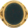 Large Victorian 15ct Gold & Bloodstone Signet Ring -Antique Jewellery Company b630c3c1 dsc07195 scaled 1