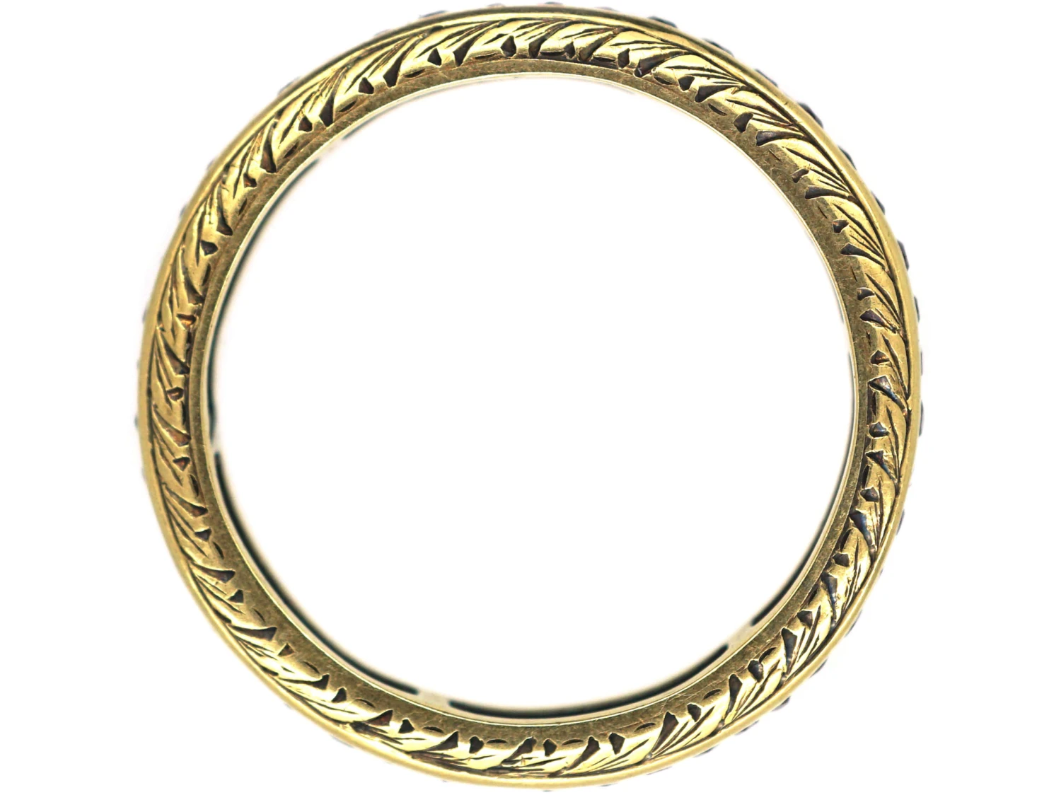 Art Deco 18ct Gold & Ruby Eternity Ring 6 Art Deco 18ct Gold & Ruby Eternity Ring - Image 4