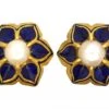 Victorian 18ct Gold, Royal Blue Enamel & Natural Pearl Stud Earrings 2 Victorian 18ct Gold, Royal Blue Enamel & Natural Pearl Stud Earrings -Antique Jewellery Company b75d381b dsc00639 scaled 1