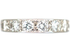 18ct White Gold Half Eternity Diamond Ring