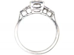 Art Deco Platinum, Diamond Solitaire Ring With Step Cut Shoulders Set With Diamonds -Antique Jewellery Company b90989d6 dsc04685 scaled 1