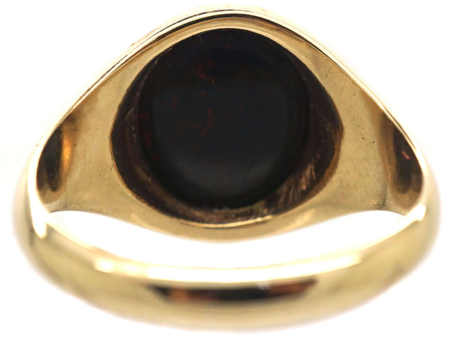 9ct Gold & Bloodstone Signet Ring 7 9ct Gold & Bloodstone Signet Ring - Image 5
