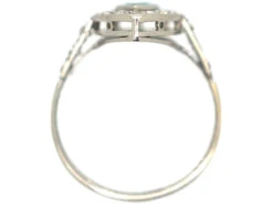 Art Deco Platinum Emerald & Diamond Pear Shaped Ring 12 Art Deco Platinum Emerald & Diamond Pear Shaped Ring -Antique Jewellery Company bead97b9 dsc08200 scaled 1