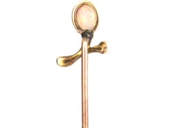 Edwardian 15ct Gold, Opal & Natural Split Pearl Sprig Tie Pin -Antique Jewellery Company bf54a726 dsc09564 scaled 1