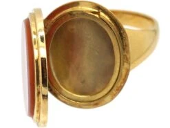 French 19th Century 18ct Gold Signet Ring With Hinged Locket Inside 17 French 19th Century 18ct Gold Signet Ring With Hinged Locket Inside -Antique Jewellery Company bfd7966c dsc09658 scaled 1