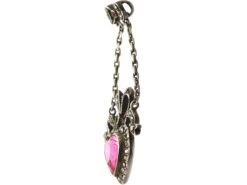 Early 20th Century Silver, Marcasite & Paste Heart Shaped Pendant 6 Early 20th Century Silver, Marcasite & Paste Heart Shaped Pendant -Antique Jewellery Company c05fdf7c dsc04672 scaled 1