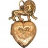 Edwardian 9ct Gold Heart Shaped Locket With Lion Above 1 Edwardian 9ct Gold Heart Shaped Locket With Lion Above -Antique Jewellery Company c06b9a6d dsc00853 scaled 1