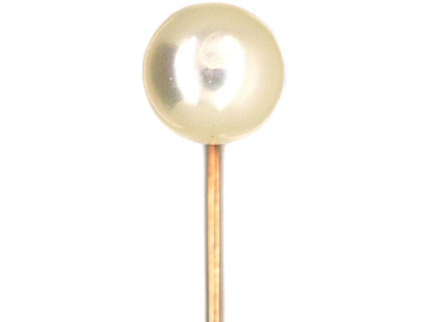 9ct Gold Large Cultured Pearl Tie Pin 3 9ct Gold Large Cultured Pearl Tie Pin
