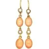Edwardian 15ct Gold, Angel Skin Coral & Natural Split Pearl Drop Earrings 1 Edwardian 15ct Gold, Angel Skin Coral & Natural Split Pearl Drop Earrings -Antique Jewellery Company c0c79bb8 dsc08533 scaled 1