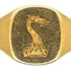 Edwardian 18ct Gold Ring With A Heraldic Crest Of A Pelican And A Crown 2 Edwardian 18ct Gold Ring With A Heraldic Crest Of A Pelican And A Crown -Antique Jewellery Company c126829d dsc09602 scaled 1
