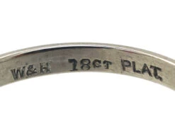 Art Deco 18ct White Gold & Platinum, Pink Sapphire & Diamond Three Stone Ring 15 Art Deco 18ct White Gold & Platinum, Pink Sapphire & Diamond Three Stone Ring -Antique Jewellery Company c5786dce dsc08947 scaled 1