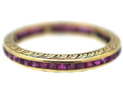 Art Deco 18ct Gold & Ruby Eternity Ring 11 Art Deco 18ct Gold & Ruby Eternity Ring -Antique Jewellery Company c58c6177 dsc09059 scaled 1