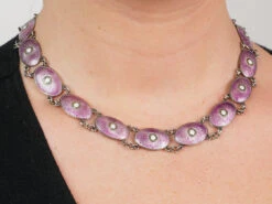 Silver & Enamel Necklace By J. Tostrup 13 Silver & Enamel Necklace By J. Tostrup -Antique Jewellery Company c782044f nsf05413