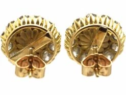 Early 20th Century 18ct Gold, Natural Pearl & Diamond Cluster Earrings -Antique Jewellery Company c7b1429a dsc03454 scaled 1