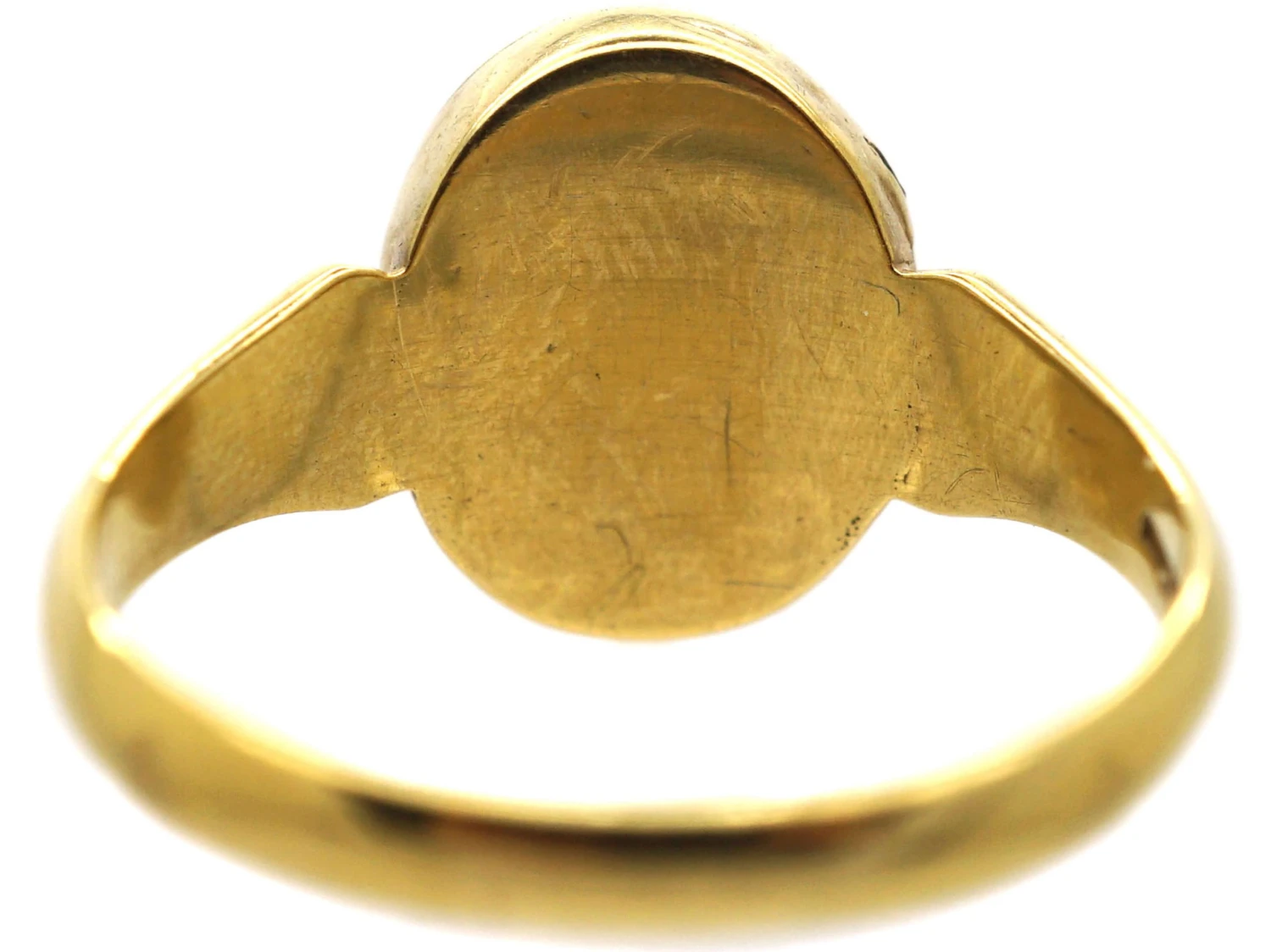 Edwardian 9ct Gold Signet Ring With Hinged Hidden Locket 7 Edwardian 9ct Gold Signet Ring With Hinged Hidden Locket - Image 5