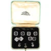 9ct White Gold & Diamond Dress Set In Original Case 2 9ct White Gold & Diamond Dress Set In Original Case -Antique Jewellery Company c9c8ef00 dsc02392