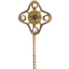 Edwardian 15ct Gold Tie Pin Set With A Garnet & Four Natural Pearls -Antique Jewellery Company caabf5bc dsc07707 scaled 1