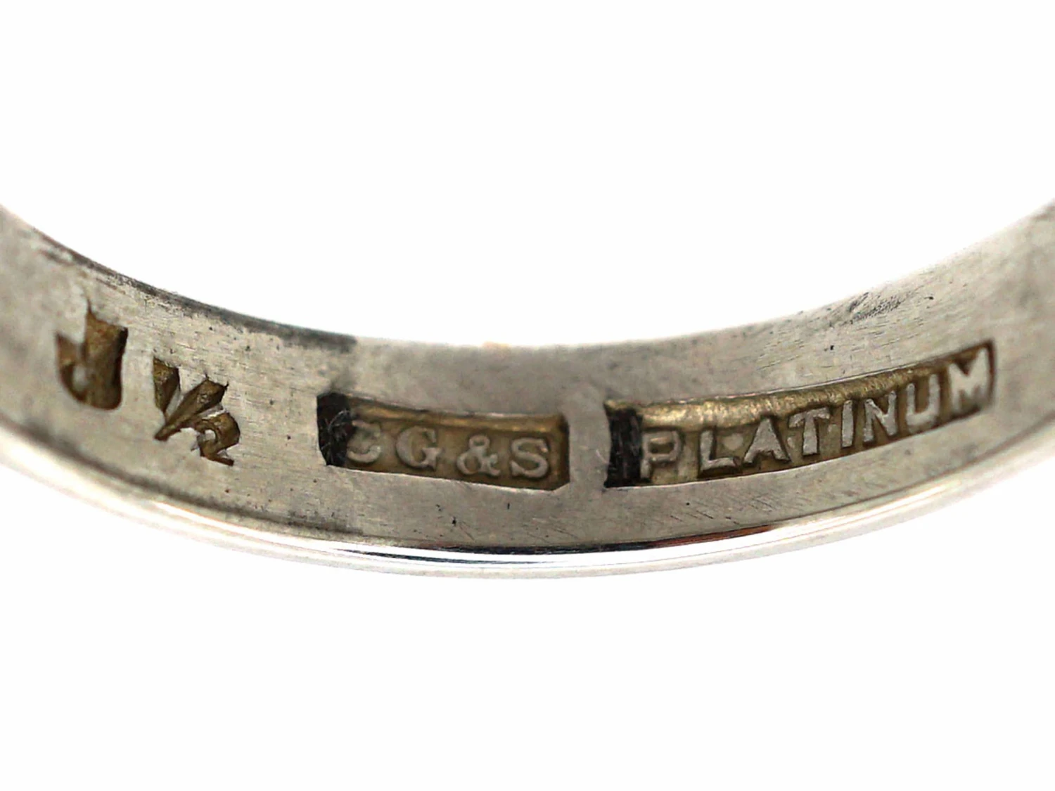 Platinum Wedding Band Ring By Charles Green & Son 5 Platinum Wedding Band Ring By Charles Green & Son - Image 3