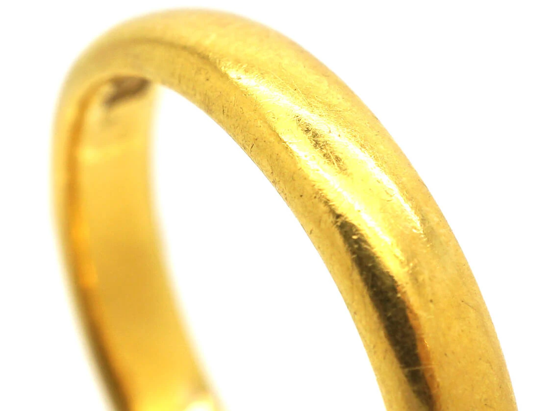 Edwardian 22ct Gold Wedding Band 7 Edwardian 22ct Gold Wedding Band - Image 5