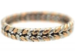 Edwardian 15ct Gold & Platinum Illusion Wedding Ring -Antique Jewellery Company cc990194 dsc05093 scaled 1