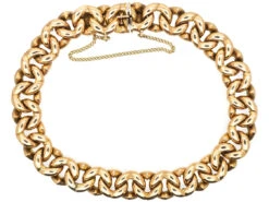 Edwardian 15ct Gold Interlinked Hearts Design Bracelet -Antique Jewellery Company ccf28782 dsc00363